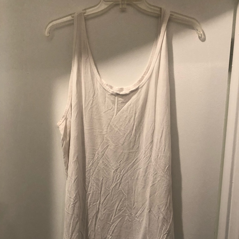 Flattering and comfy white tank